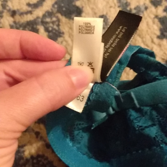 Cosabella never say never padded teal push up bra 32d - Picture 3 of 3